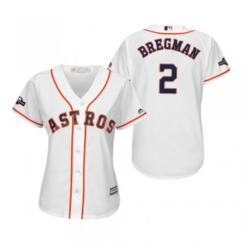 Women's Alex Bregman Houston Astros White 2019 Postseason Cool Base Jersey