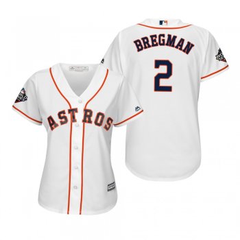 Women's Alex Bregman Houston Astros White 2019 World Series Cool Base Jersey