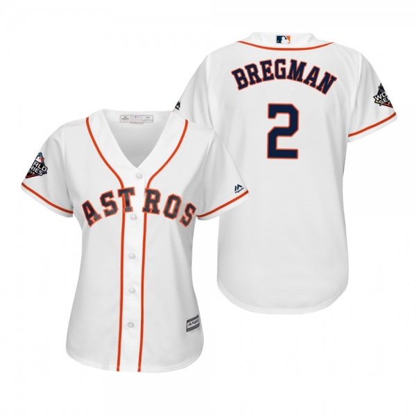 Women's Alex Bregman Houston Astros White 2019 World Series Cool Base Jersey