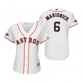 Women's Jake Marisnick Houston Astros White 2019 Postseason Cool Base Jersey