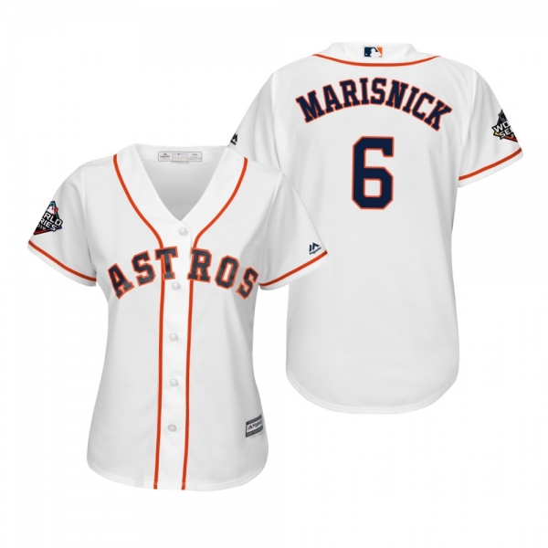 Women's Jake Marisnick Houston Astros White 2019 World Series Cool Base Jersey