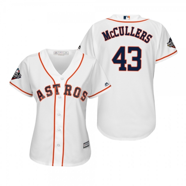 Women's Lance McCullers Houston Astros White 2019 World Series Cool Base Jersey