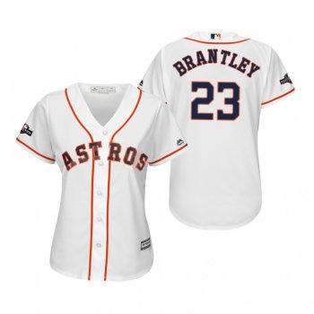 Women's Michael Brantley Houston Astros White 2019 Postseason Cool Base Jersey