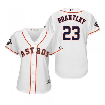 Women's Michael Brantley Houston Astros White 2019 World Series Cool Base Jersey