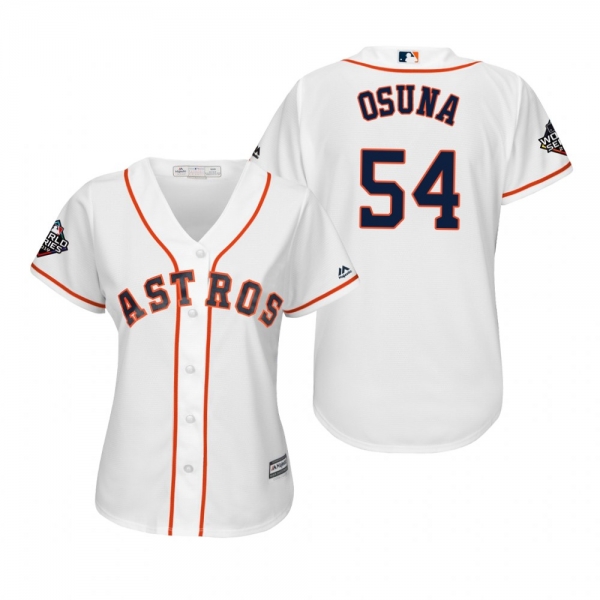 Women's Roberto Osuna Houston Astros White 2019 World Series Cool Base Jersey