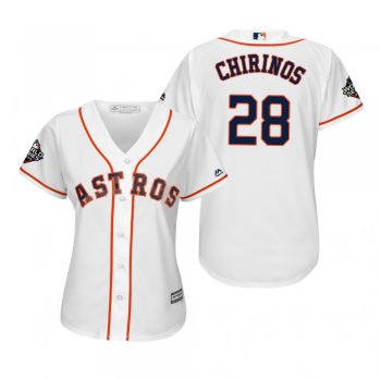 Women's Robinson Chirinos Houston Astros White 2019 World Series Cool Base Jersey