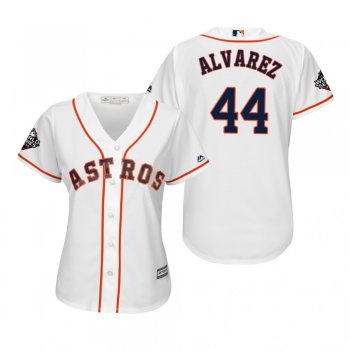 Women's Yordan Alvarez Houston Astros White 2019 World Series Cool Base Jersey