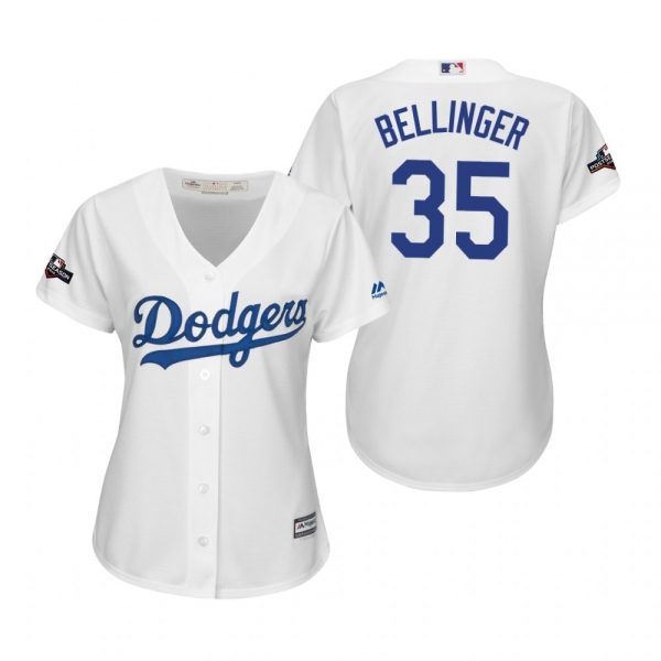 Women's Cody Bellinger Los Angeles Dodgers White 2019 Postseason Cool Base Jersey