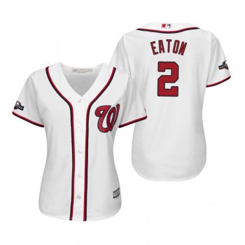 Women's Adam Eaton Washington Nationals White 2019 Postseason Cool Base Jersey