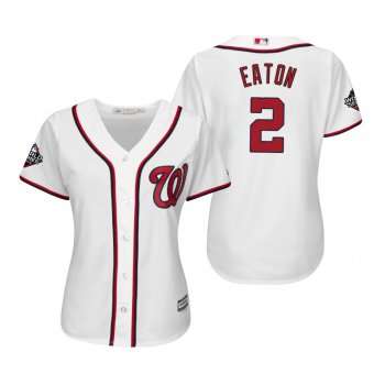 Women's Adam Eaton Washington Nationals White 2019 World Series Cool Base Jersey