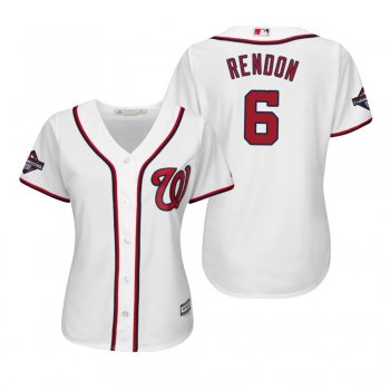 Women's Anthony Rendon Washington Nationals White 2019 World Series Champions Cool Base Jersey