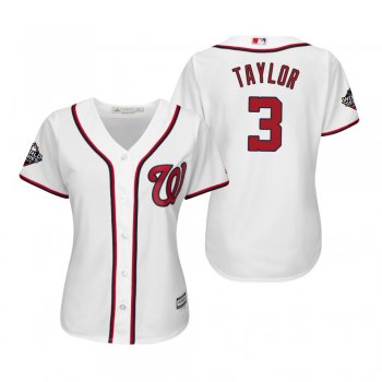 Women's Michael A. Taylor Washington Nationals White 2019 World Series Cool Base Jersey