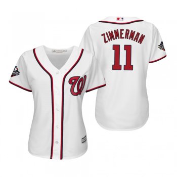 Women's Ryan Zimmerman Washington Nationals White 2019 World Series Cool Base Jersey