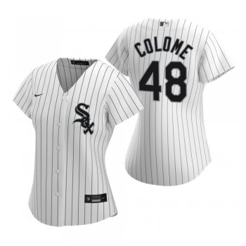 Women's Chicago White Sox Alex Colome Nike White 2020 Replica Home Jersey