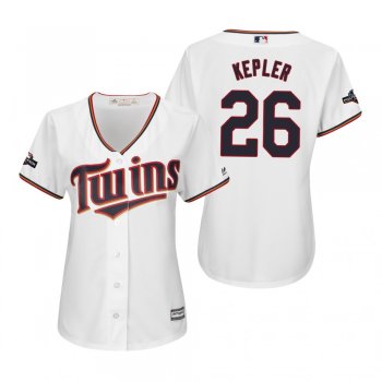 Women's Max Kepler Minnesota Twins White 2019 Postseason Cool Base Jersey