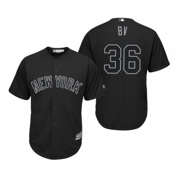 New York Yankees Breyvic Valera BV Black 2019 Players' Weekend Replica Jersey