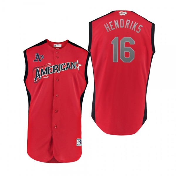 Youth American League Athletics Liam Hendriks Red 2019 MLB All-Star Game Jersey