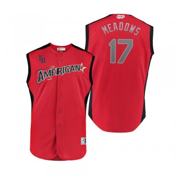 Youth American League Rays Austin Meadows Red 2019 MLB All-Star Game Jersey