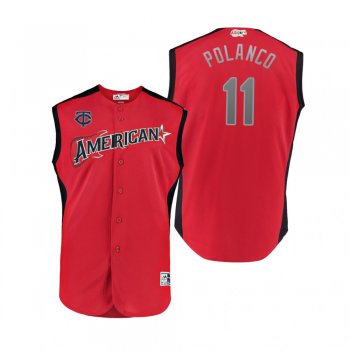 Youth American League Twins Jorge Polanco Red 2019 MLB All-Star Game Jersey