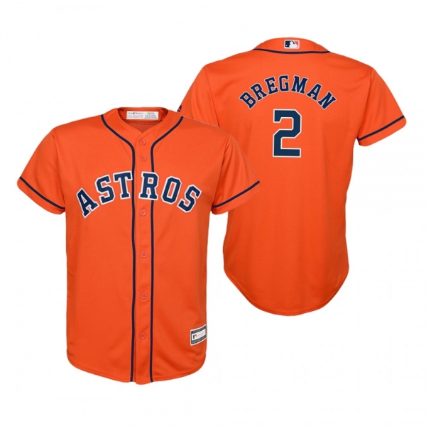 Alex Bregman Houston Astros Orange Cool Base Alternate Jersey