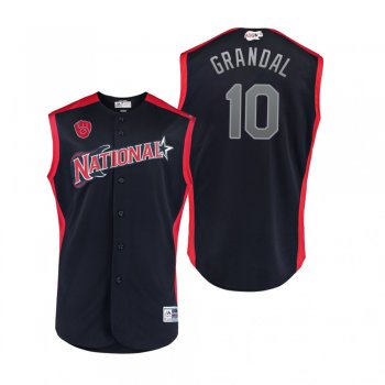 Youth National League Brewers Yasmani Grandal Navy 2019 MLB All-Star Game Jersey