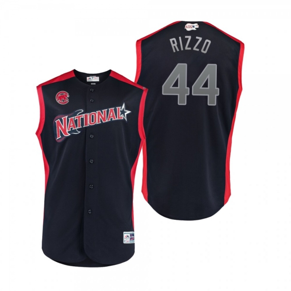 Youth National League Cubs Anthony Rizzo Navy 2019 MLB All-Star Game Jersey