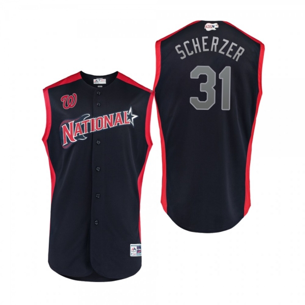 Youth National League Nationals Max Scherzer Navy 2019 MLB All-Star Game Jersey