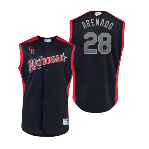 Youth National League Rockies Nolan Arenado Navy 2019 MLB All-Star Game Jersey