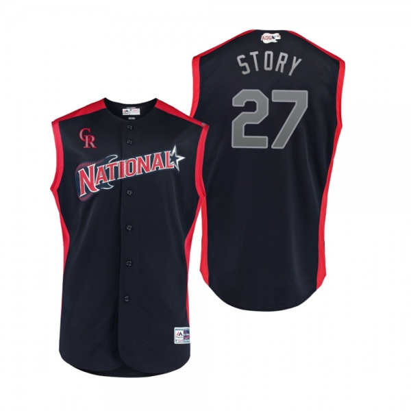 Youth National League Rockies Trevor Story Navy 2019 MLB All-Star Game Jersey