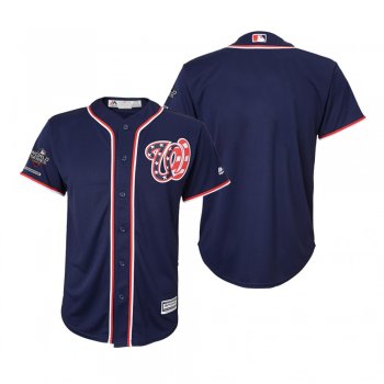 Youth Washington Nationals Navy 2019 World Series Champions Cool Base Jersey