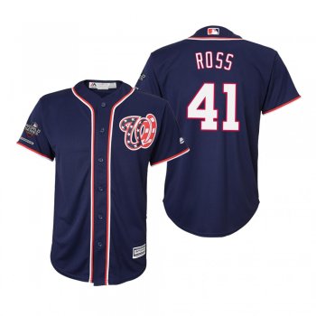 Youth Joe Ross Washington Nationals Navy 2019 World Series Champions Cool Base Jersey