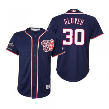 Youth Koda Glover Washington Nationals Navy 2019 World Series Champions Cool Base Jersey