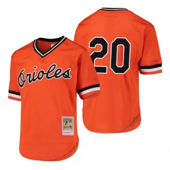 Youth Frank Robinson Baltimore Orioles Orange Cooperstown Collection Mesh Batting Practice Jersey