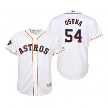 Youth Roberto Osuna Houston Astros White 2019 World Series Cool Base Jersey