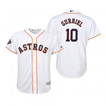 Youth Yuli Gurriel Houston Astros White 2019 World Series Cool Base Jersey