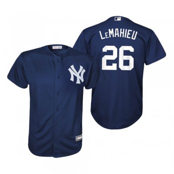 Youth DJ LeMahieu New York Yankees Navy Cool Base Official Jersey