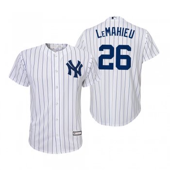 Youth DJ LeMahieu New York Yankees White Cool Base Official Jersey