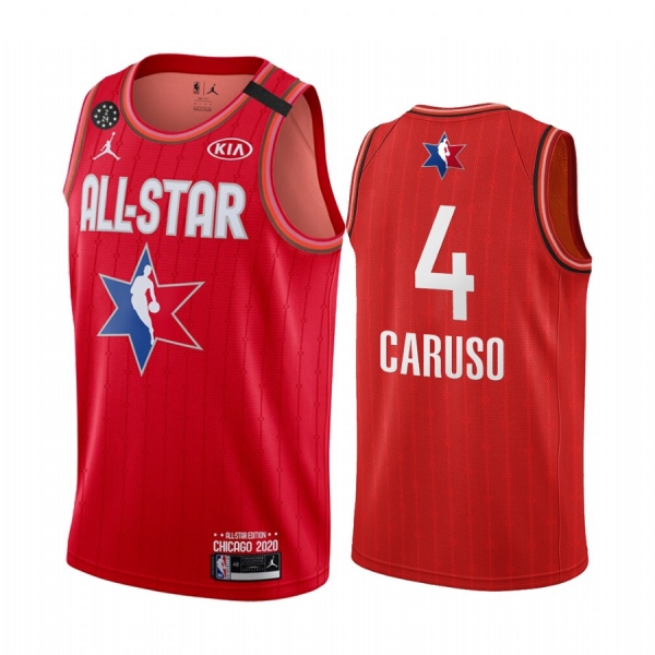 2020 NBA All-Star Game Jersey Western Conference Los Angeles Lakers Alex Caruso #4 Red