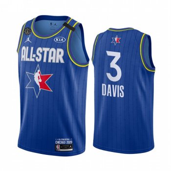 2020 NBA All-Star Game Jersey Western Conference Los Angeles Lakers Anthony Davis #3 Blue