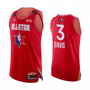 2020 NBA All-Star Game Jersey Authentic Los Angeles Lakers Anthony Davis #3 Red