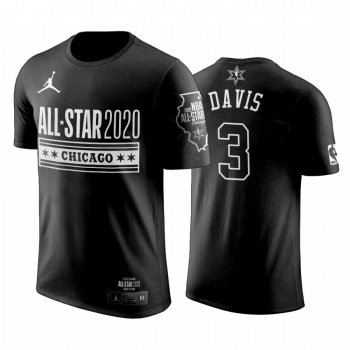 Los Angeles Lakers Anthony Davis 2020 NBA All-Star Game Official Logo Black T-Shirt