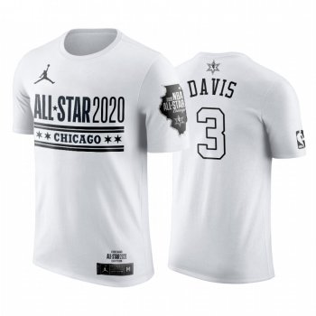 Los Angeles Lakers Anthony Davis 2020 NBA All-Star Game Official Logo White T-Shirt