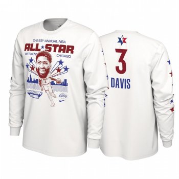 Los Angeles Lakers #3 Anthony Davis 2020 NBA All-Star Weekend Super Player White T-shirt