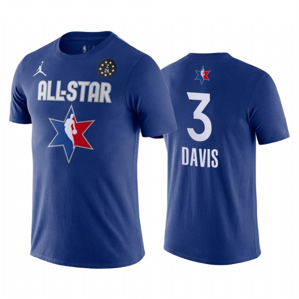 Los Angeles Lakers Anthony Davis 2020 NBA All-Star Game Western Conference Blue T-Shirt