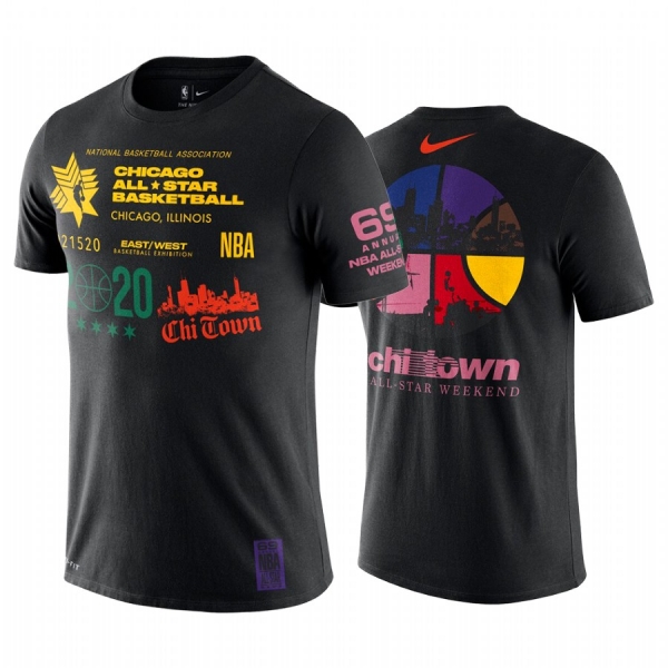 2020 NBA All-Star Game Chi Town Black T-shirt