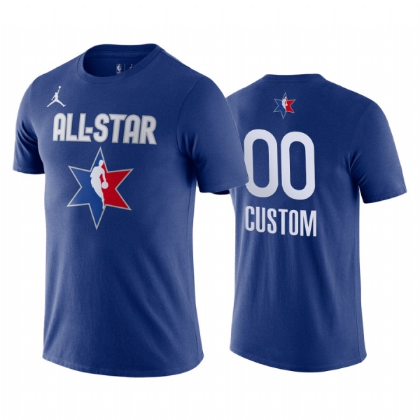 All Star Custom 2020 NBA All-Star Game Western Conference Blue T-Shirt