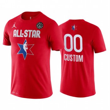 All Star Custom 2020 NBA All-Star Game Western Conference Red T-Shirt