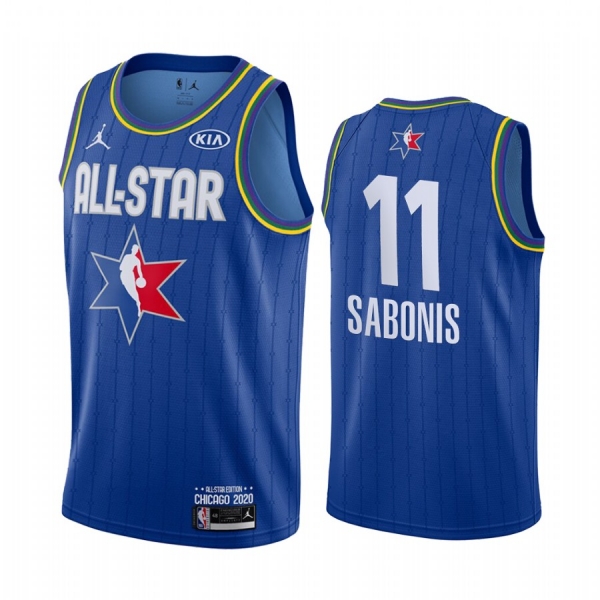 2020 NBA All-Star Game Jersey Reserves Indiana Pacers Domantas Sabonis #11 Blue