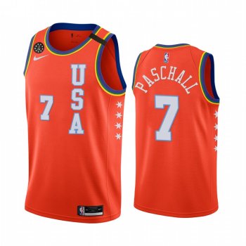 2020 NBA Rising Star USA Team Eric Paschall Jersey Golden State Warriors #7 Red