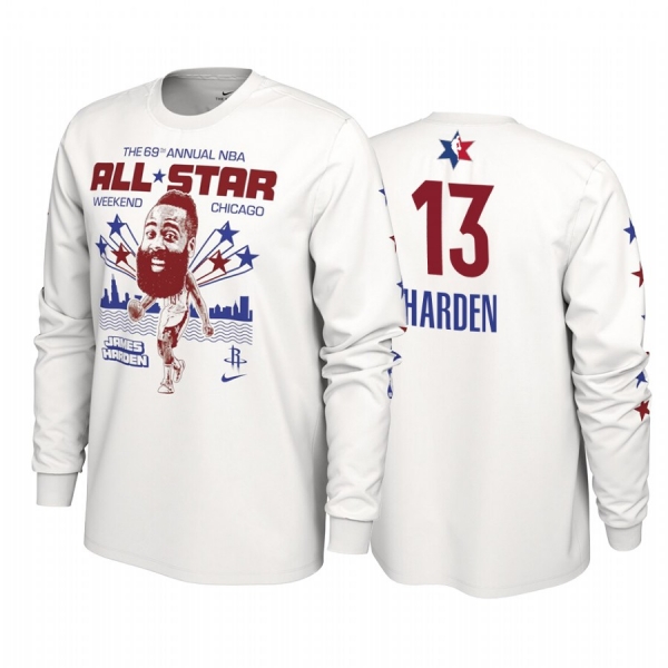 Houston Rockets #13 James Harden 2020 NBA All-Star Weekend Super Player White T-shirt